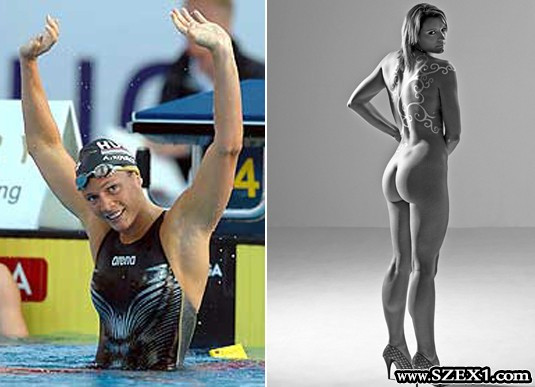 Kovács Ági, aranyérmes olimpiai bajnok úszónőnk